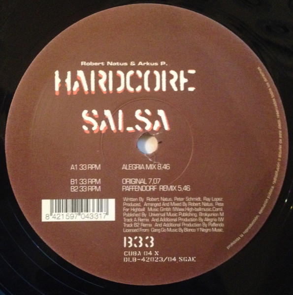 Robert Natus & Arkus P. - Hardcore Salsa (The Mixes) | Cuba Records (CUBA 04 N)