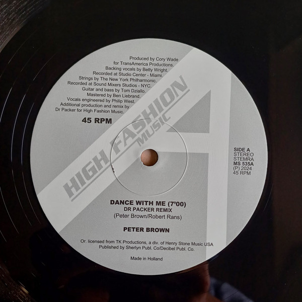 Peter Brown - Dance With Me (Dr Packer 12" Remix) | High Fashion Music (MS 535) - 3 Peter Brown - Dance With Me (Dr Packer 12" Remix) | High Fashion Music (MS 535) - 3