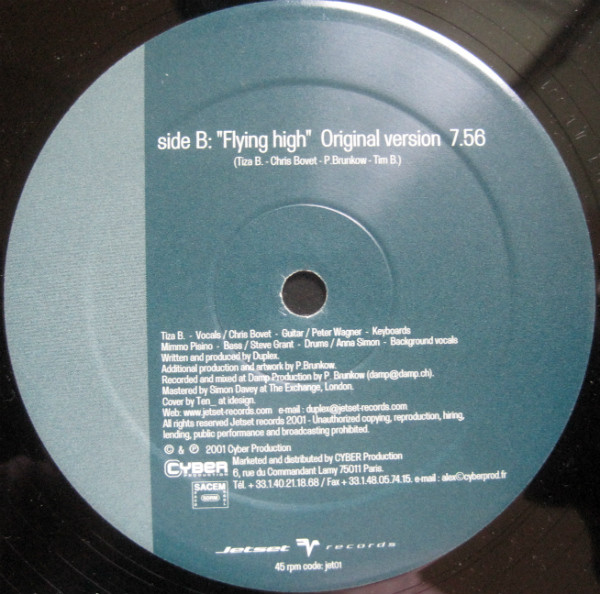 Duplex - Flying High | Jetset Records (jet01) - 3 Duplex - Flying High | Jetset Records (jet01) - 3