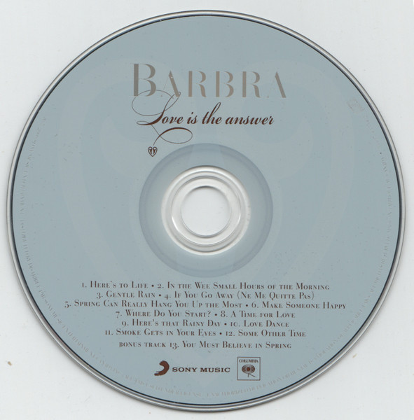 Barbra Streisand - Love is the Answer | Columbia (88697 43354 2) - 3