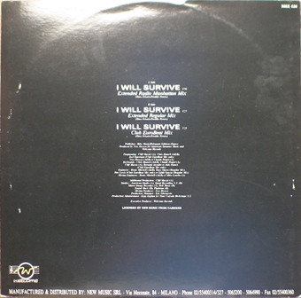 Gloria Gaynor - I Will Survive (Radio Manhattan Mix '90 Version) | New Music International (NMX 420) - main Gloria Gaynor - I Will Survive (Radio Manhattan Mix '90 Version) | New Music International (NMX 420) - main