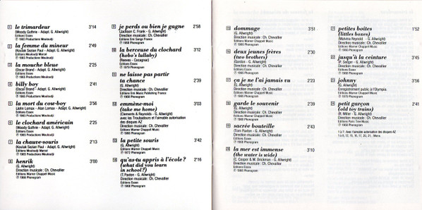 Graeme Allwright - Volume 1 Emmène-Moi | Philips (848176-2) - 3 Graeme Allwright - Volume 1 Emmène-Moi | Philips (848176-2) - 3