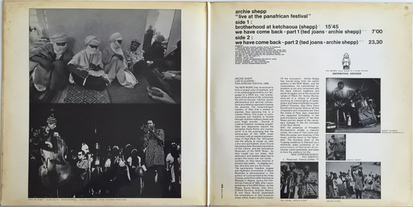Archie Shepp - Live At The Panafrican Festival | BYG Records (529.351) - 3 Archie Shepp - Live At The Panafrican Festival | BYG Records (529.351) - 3