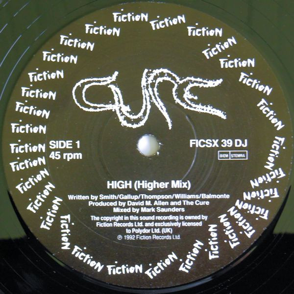The Cure - High | Fiction Records (FICSX 39 DJ)