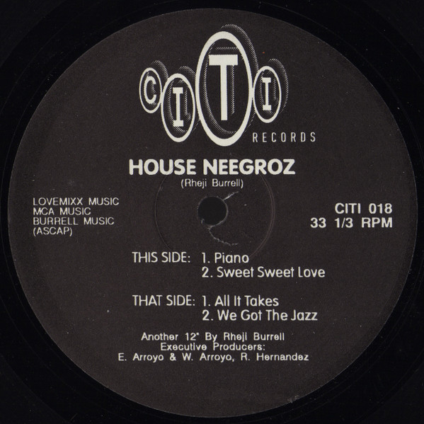Houz' Neegroz - Piano | Citi Records (CITI 018) - main
