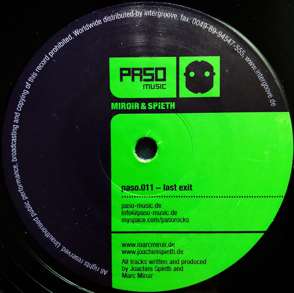 Eclec Sonde & Cat Shaver / Marc Miroir & Joachim Spieth - Void / Last Exit | Paso Music (paso.011) - 2 Eclec Sonde & Cat Shaver / Marc Miroir & Joachim Spieth - Void / Last Exit | Paso Music (paso.011) - 2