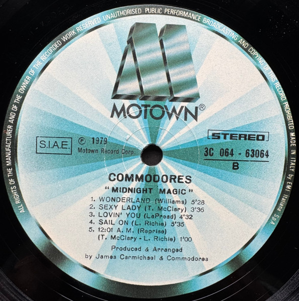 Commodores - Midnight Magic | EMI (3C 064 63064) - 4