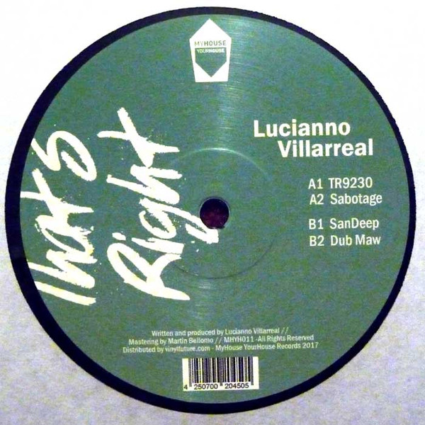 Lucianno Villarreal - That's Right | MyHouse YourHouse (MHYH011) - main