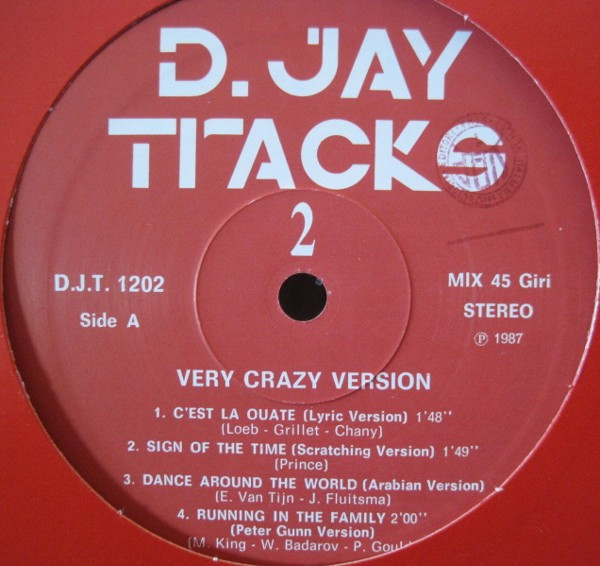 D. Jay Tracks - Very Crazy Versions | Top Line Productions (D.J.T. 1202) - 2
