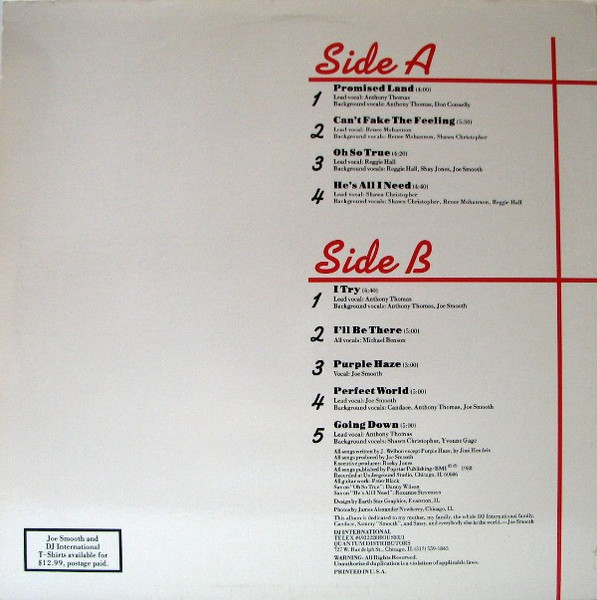 Joe Smooth - Promised Land | D.J. International Records (DJ# 1018) - 2 Joe Smooth - Promised Land | D.J. International Records (DJ# 1018) - 2