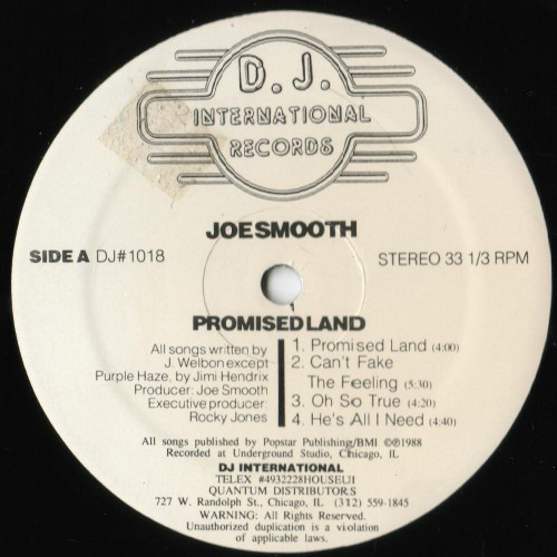 Joe Smooth - Promised Land | D.J. International Records (DJ# 1018) - 4 Joe Smooth - Promised Land | D.J. International Records (DJ# 1018) - 4