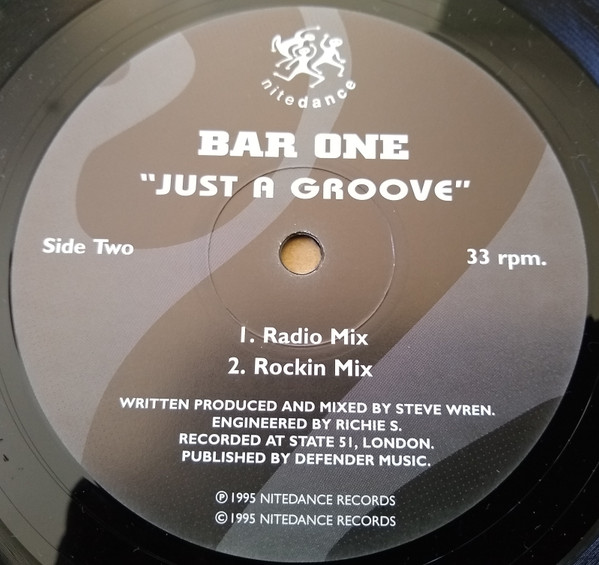 Bar One - Get Your Love / Just A Groove | Nitedance Records (DARK956) - 3