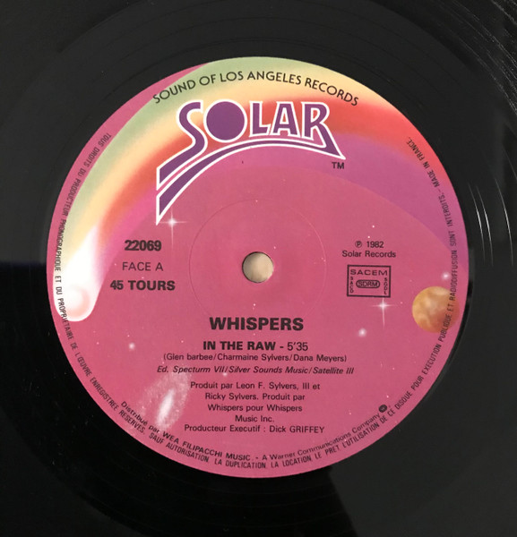 The Whispers - In The Raw | Solar (22069) - 3
