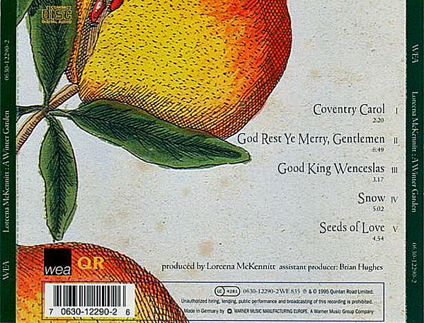 Loreena McKennitt - A Winter Garden (Five Songs For The Season) | WEA (0630-12290-2) - 2 Loreena McKennitt - A Winter Garden (Five Songs For The Season) | WEA (0630-12290-2) - 2