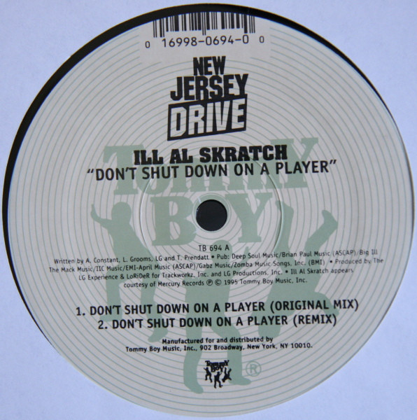 Ill Al Skratch / E Bros - Don't Shut Down On A Player / Funky Piano | Tommy Boy (TB 694) - 3 Ill Al Skratch / E Bros - Don't Shut Down On A Player / Funky Piano | Tommy Boy (TB 694) - 3