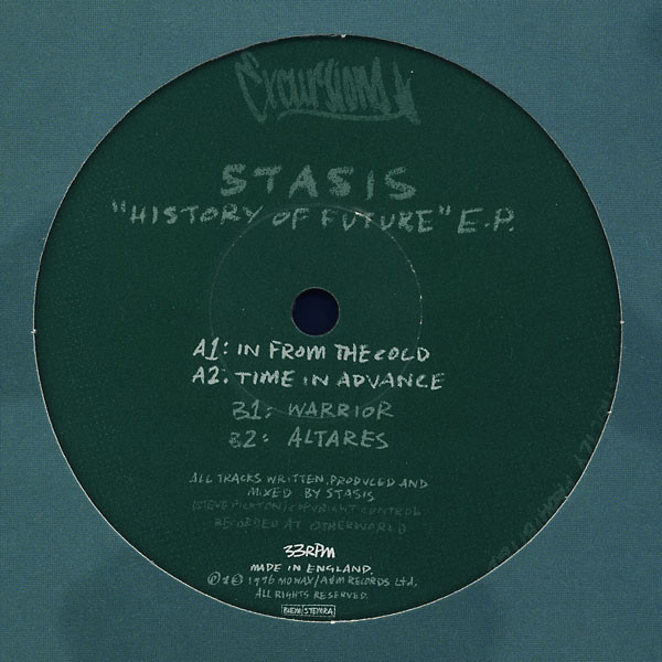 Stasis - History Of Future E.P. | Mo Wax Excursions (MWEX008) - 4 Stasis - History Of Future E.P. | Mo Wax Excursions (MWEX008) - 4