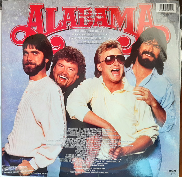 Alabama - The Touch | RCA (PL 85649) - 2