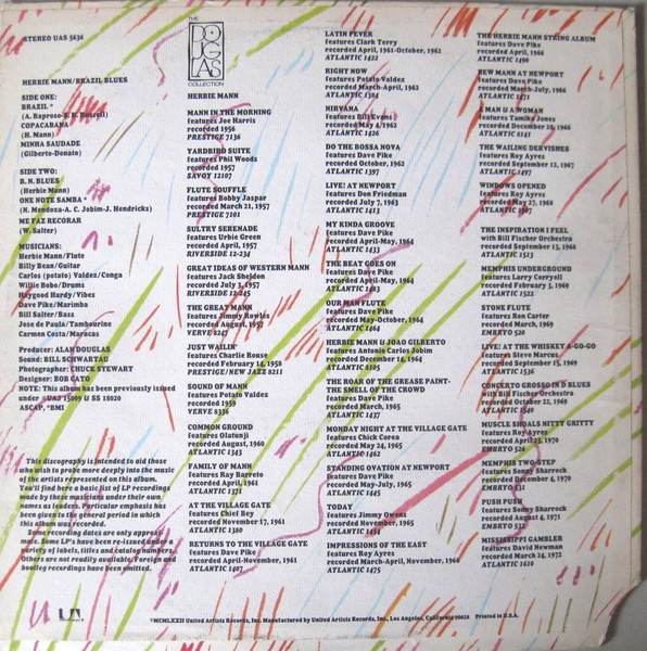 Herbie Mann - Brazil Blues | United Artists Records (UAS 5636) - 2