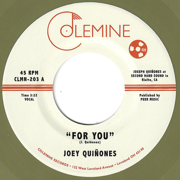 Joey Quiñones - For You | Colemine Records (CLMN-203) - 3