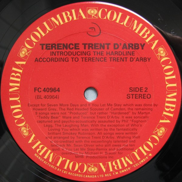Terence Trent D'Arby - Introducing The Hardline According To Terence Trent D'Arby | Columbia (FC 40964) - 4 Terence Trent D'Arby - Introducing The Hardline According To Terence Trent D'Arby | Columbia (FC 40964) - 4