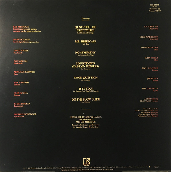 Lee Ritenour - Rit | Elektra (ELK 52273) - 2 Lee Ritenour - Rit | Elektra (ELK 52273) - 2