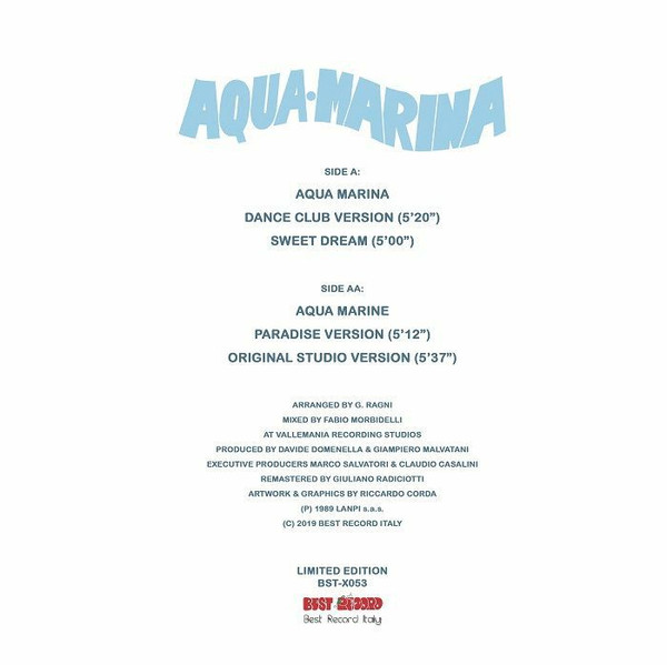 The Countach - Aqua Marina | Best Record Italy (BST-X053) - 2 The Countach - Aqua Marina | Best Record Italy (BST-X053) - 2