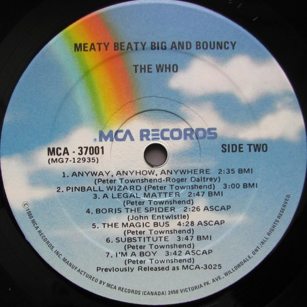 The Who - Meaty Beaty Big And Bouncy | MCA Records (MCA-37001) - 4
