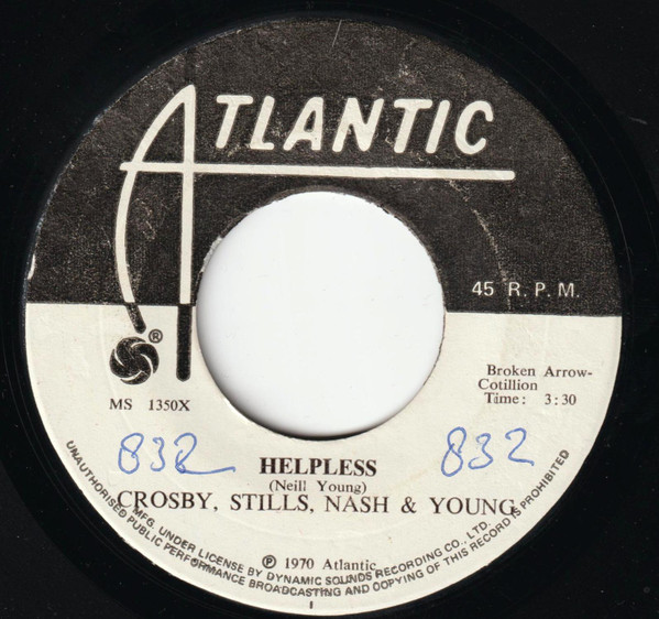 Crosby, Stills, Nash & Young - Almost Cut My Hair/Helpless | Atlantic (MS 1350X) - 2 Crosby, Stills, Nash & Young - Almost Cut My Hair/Helpless | Atlantic (MS 1350X) - 2
