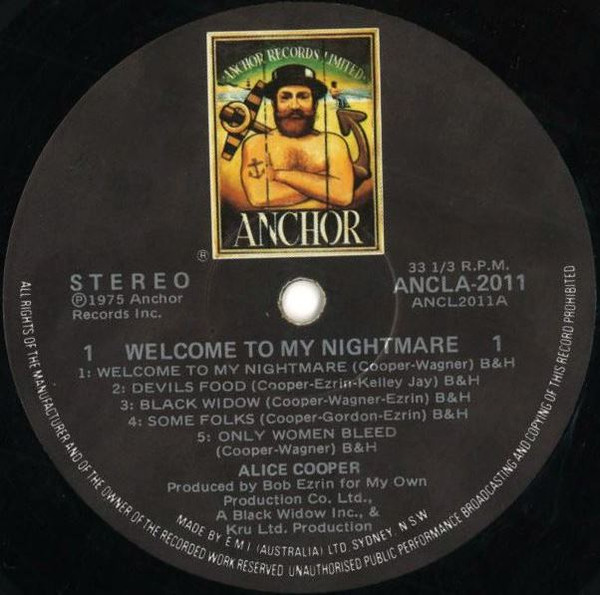 Alice Cooper - Welcome To My Nightmare | Anchor (ANCLA-2011) - 3