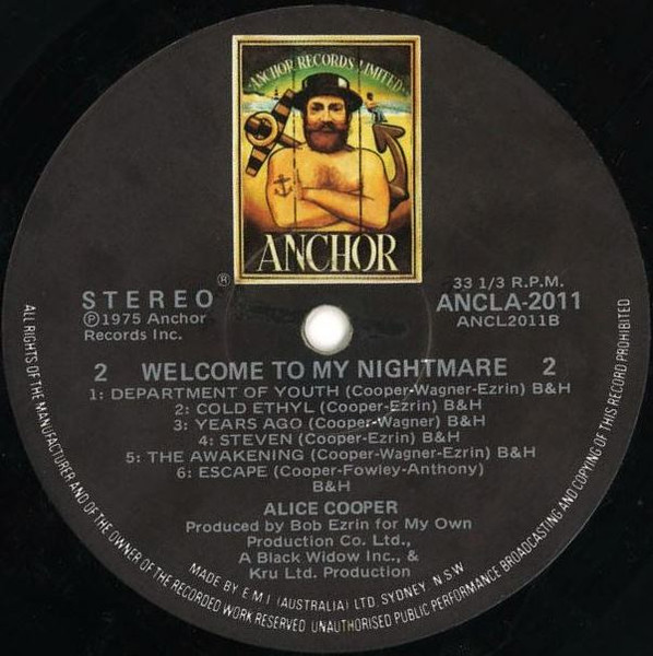 Alice Cooper - Welcome To My Nightmare | Anchor (ANCLA-2011) - 4
