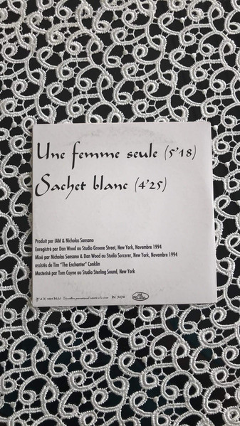 IAM - Une Femme Seule / Sachet Blanc | Delabel (DE3474) - 4