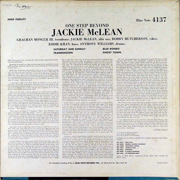Jackie McLean - One Step Beyond | Blue Note (BLP 4137) - 2
