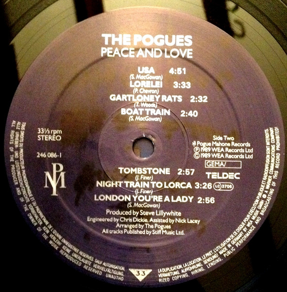 The Pogues - Peace And Love | TELDEC (246 086-1) - 4