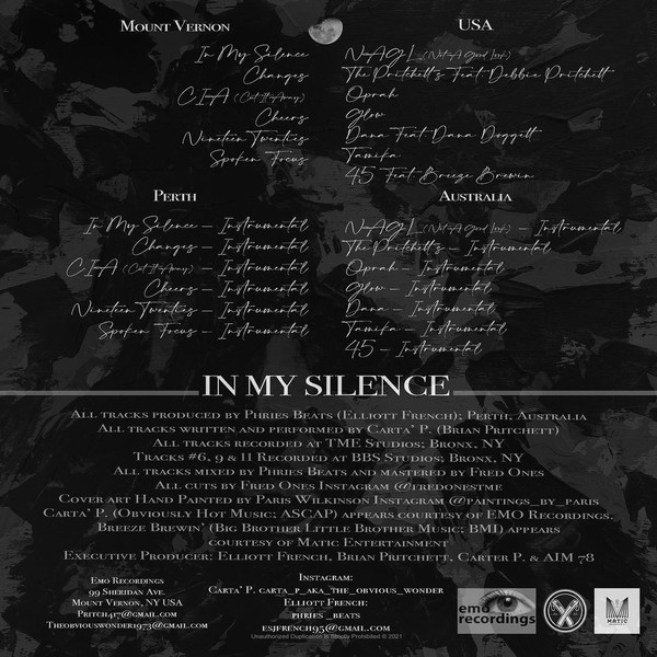 Carta' P. x Phries Beats - In My Silence | Emo Recordings (CDP002) - 2 Carta' P. x Phries Beats - In My Silence | Emo Recordings (CDP002) - 2