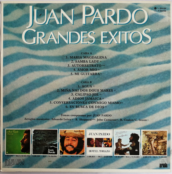 Juan Pardo - Grandes Exitos | Ariola (I-203156) - 2