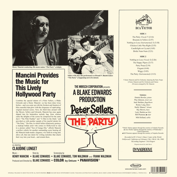 Henry Mancini - The Party (Music From The Film Score) | Elemental Music (810545) - 2 Henry Mancini - The Party (Music From The Film Score) | Elemental Music (810545) - 2
