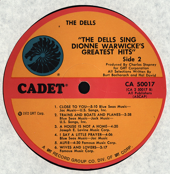 The Dells - The Dells Sing Dionne Warwicke's Greatest Hits | Cadet (CA 50017) - 4 The Dells - The Dells Sing Dionne Warwicke's Greatest Hits | Cadet (CA 50017) - 4