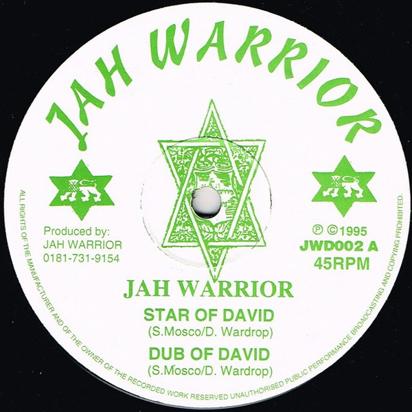 Jah Warrior - Star Of David / Vampire | Jah Warrior Records (JWD002)