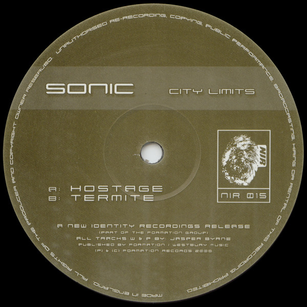 Sonic - City Limits | New Identity Recordings (NIR 015) - 3 Sonic - City Limits | New Identity Recordings (NIR 015) - 3
