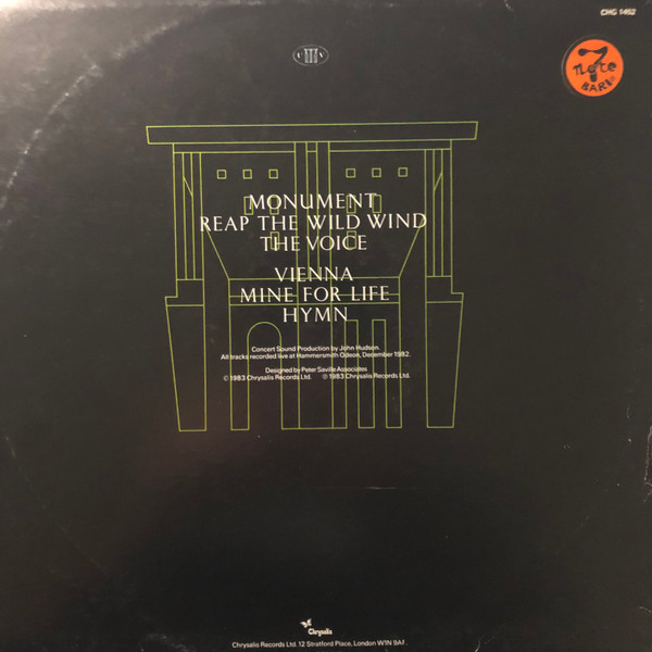 Ultravox - Monument The Soundtrack | Chrysalis (CHG 1452) - 2 Ultravox - Monument The Soundtrack | Chrysalis (CHG 1452) - 2