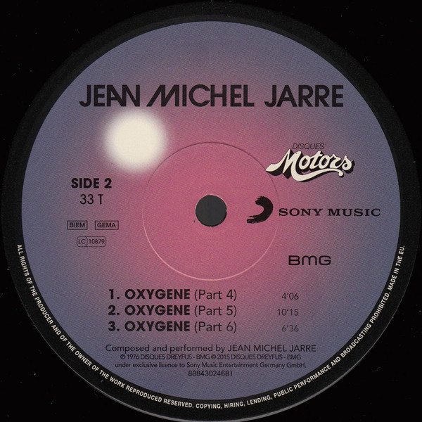 Jean-Michel Jarre - Oxygene | Les Disques Motors (88843024681) - 2 Jean-Michel Jarre - Oxygene | Les Disques Motors (88843024681) - 2