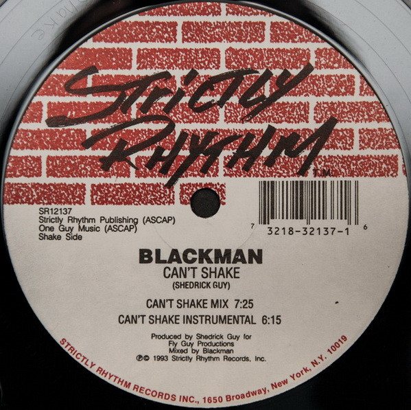 Blackman - Organ Dance / Can't Shake | Strictly Rhythm (SR12137) - 2