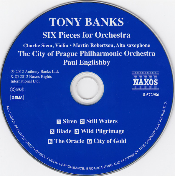 Tony Banks - The City Of Prague Philharmonic , Paul Englishby - Six Pieces For Orchestra | Naxos (8.572986) - 3 Tony Banks - The City Of Prague Philharmonic , Paul Englishby - Six Pieces For Orchestra | Naxos (8.572986) - 3
