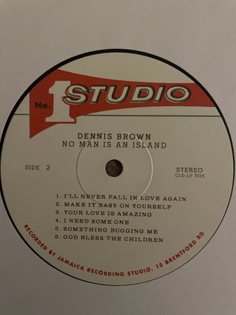 Dennis Brown - No Man Is An Island | Studio One (CLD-LP 7015) - 3