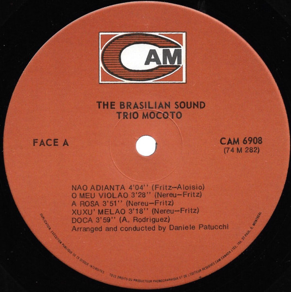 Trio Mocotó - The Brasilian Sound [Vinyl] | CAM (CAM-6908) - 3
