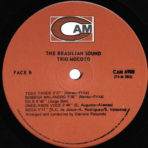Trio Mocotó - The Brasilian Sound [Vinyl] | CAM (CAM-6908) - 4