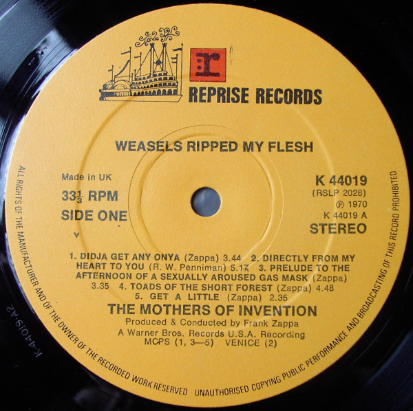 The Mothers - Weasels Ripped My Flesh | Reprise Records (K 44019) - 3