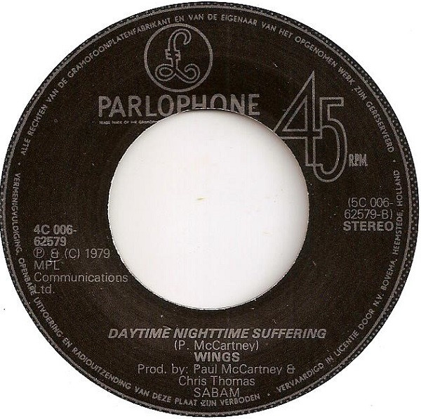 Wings - Goodnight Tonight | Parlophone (4C 006-62579) - 4 Wings - Goodnight Tonight | Parlophone (4C 006-62579) - 4