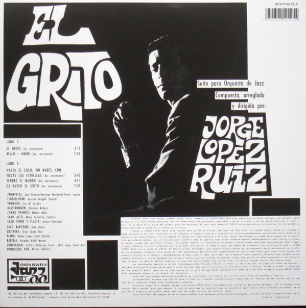 Jorge López Ruiz - El Grito (Suite Para Orquesta De Jazz) | Be With Records (BEWITH078LP) Jorge López Ruiz - El Grito (Suite Para Orquesta De Jazz) | Be With Records (BEWITH078LP)