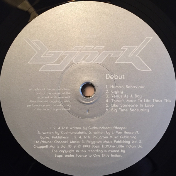 Björk - Debut | Caroline (TPLP31) - 4